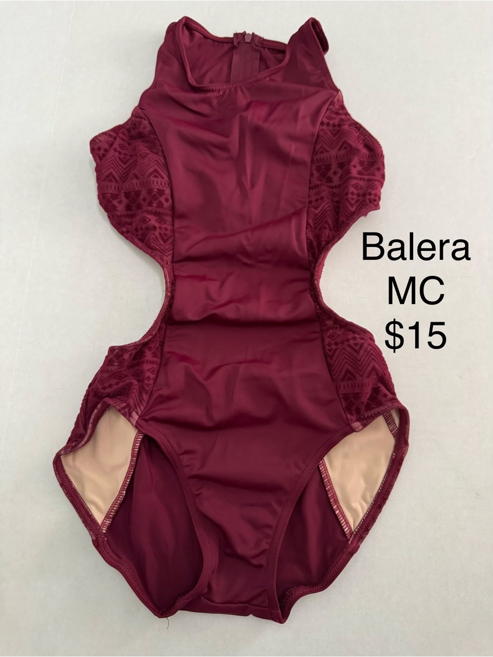 Balera Burgundy Dance Leotard - MC